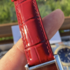 Cartier Tank Must Leather Straps Red Dial 33 mm