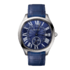 Cartier Drive Leather Straps Bleu Dial 41 mm
