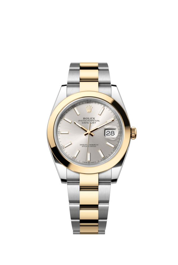 Rolex Date Just Two Tone Grey Dial 41 mm