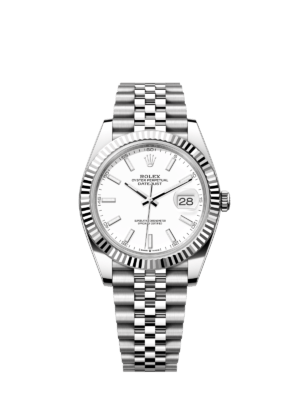 Rolex Date Just White Dial 41 mm