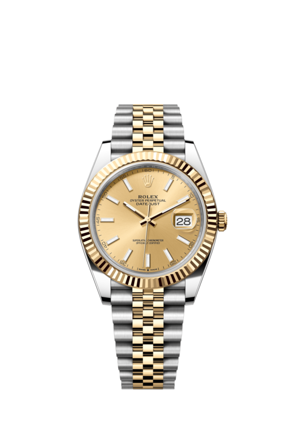 Rolex Date Just Two Tone Gold Dial 41 mm