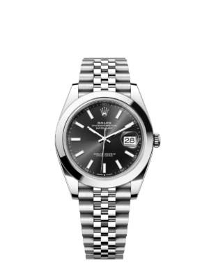 Rolex Date Just Grey Dial 41 mm
