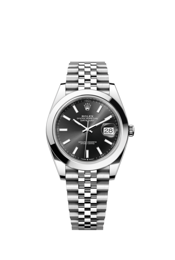 Rolex Date Just Grey Dial 41 mm