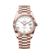 Rolex Day Date White Rose Dial 41 mm