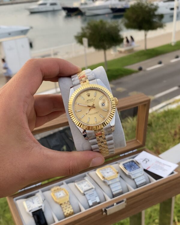 Rolex Date Just Two Tone Gold Dial 41 mm