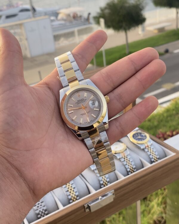 Rolex Date Just Two Tone Grey Dial 41 mm
