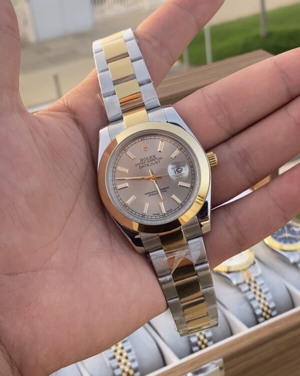Rolex Date Just Two Tone Grey Dial 41 mm