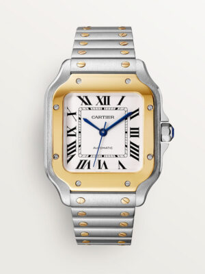 Cartier Santos Two Tone White Dial