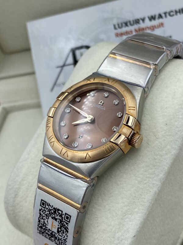 Omega Constellation Brown Dial Two Tone 28 mm