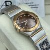 Omega Constellation Brown Dial Two Tone 28 mm