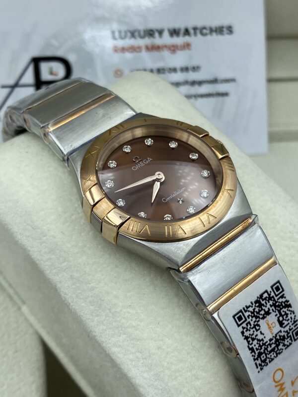 Omega Constellation Brown Dial Two Tone 28 mm