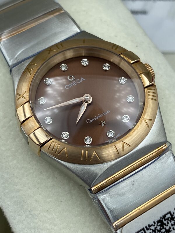 Omega Constellation Brown Dial Two Tone 28 mm