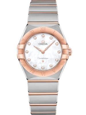 Omega Constellation Ceramic Dial Two Tone 28 mm