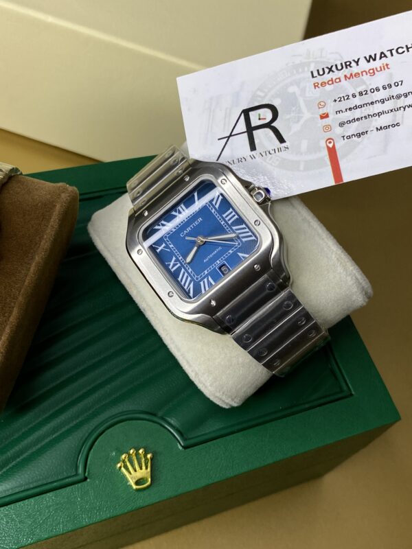 Cartier Santos Bleu Dial