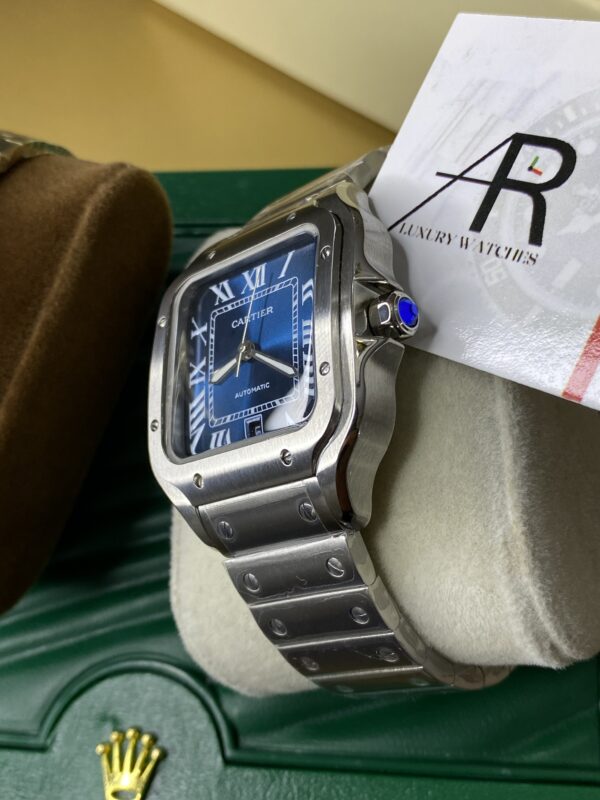 Cartier Santos Bleu Dial