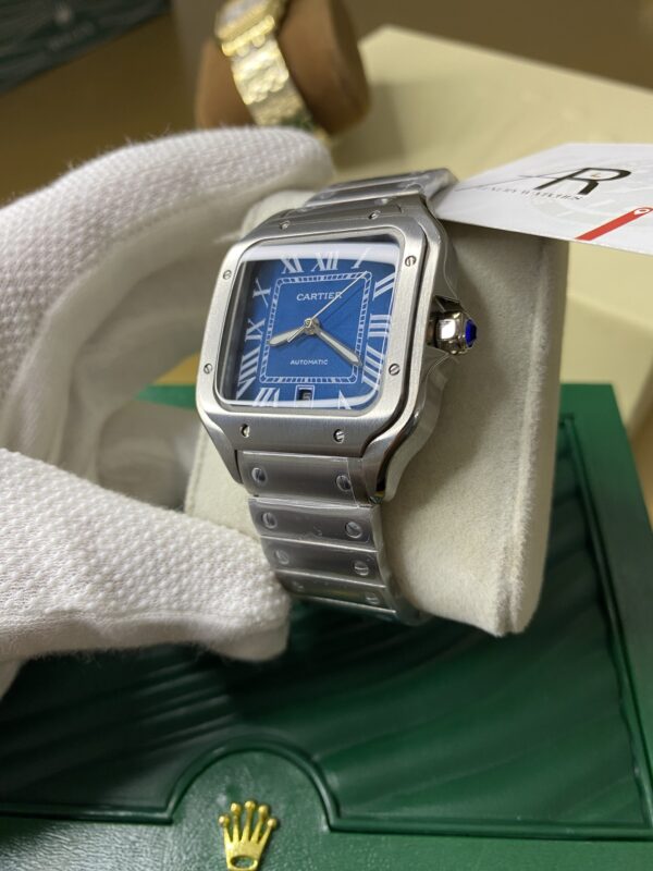 Cartier Santos Bleu Dial