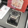 Patek Philippe Nautilus Black Dial Leather Straps 41 mm