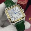 Cartier Santos Dumont Leather Straps White Dial 38 mm