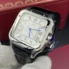 Cartier Santos White Dial Leather Straps