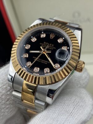 Rolex Date Just Black Dial 31 mm