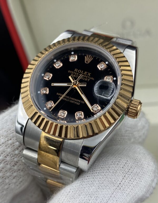 Rolex Date Just Black Dial 31 mm