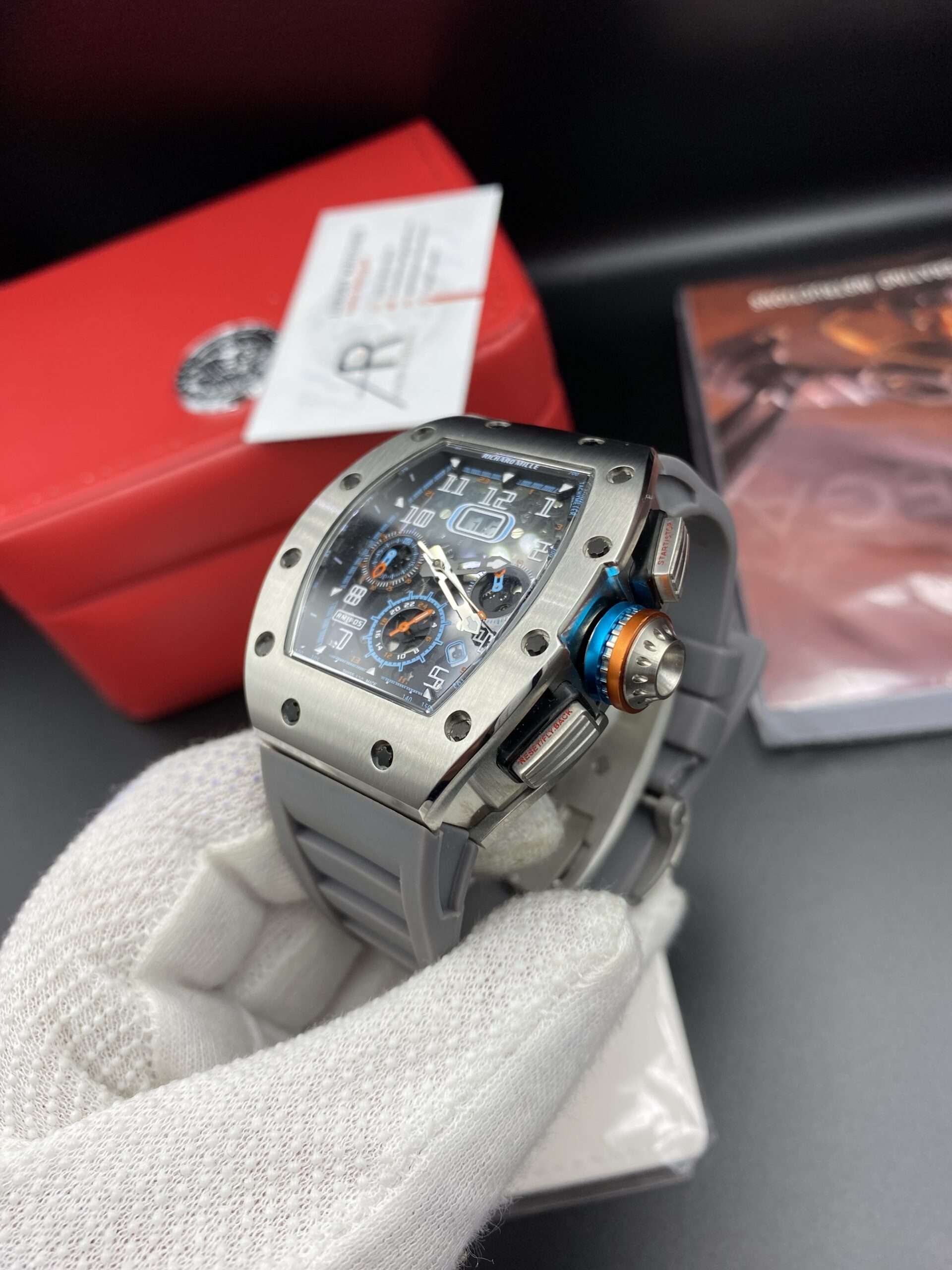 Richard Mile 11-05 Grey Straps