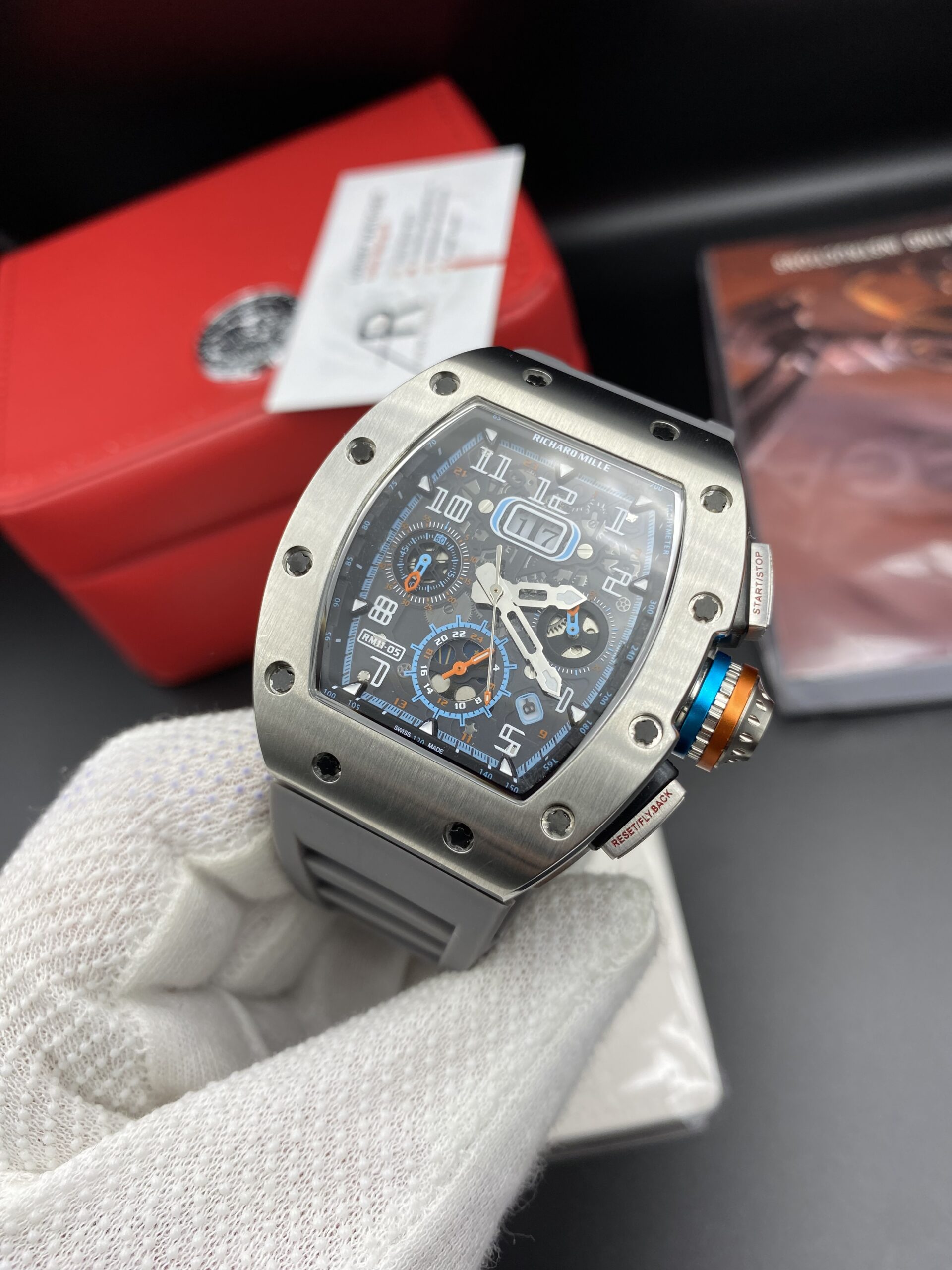 Richard Mile 11-05 Grey Straps