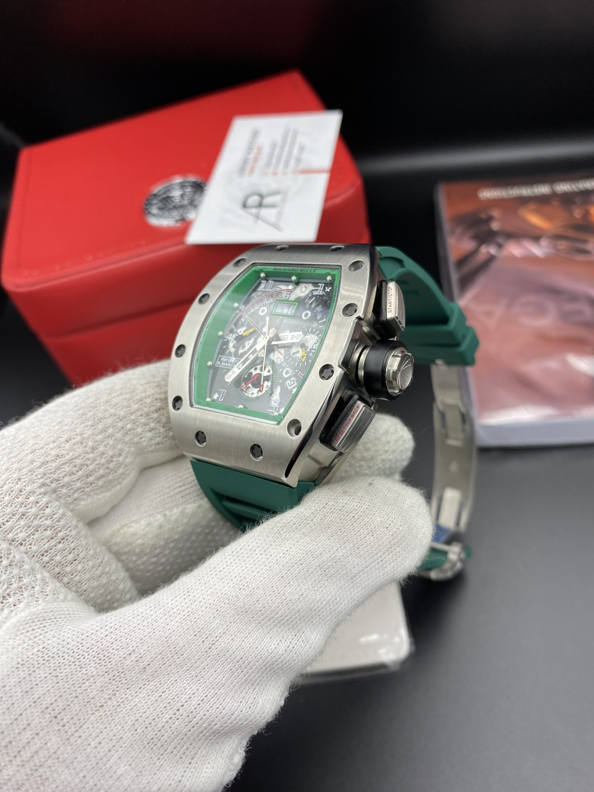 Richard Mile 11-05 Green Straps