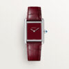 Cartier Tank Must Leather Straps Red Dial 33 mm