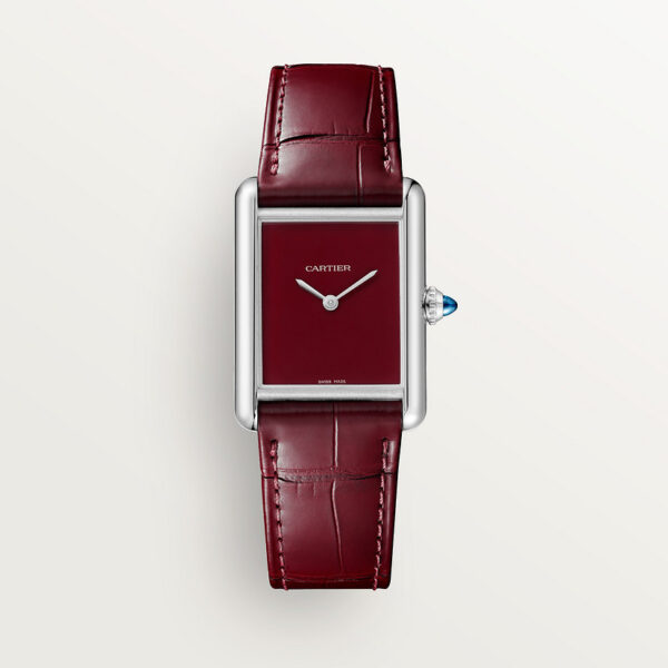 Cartier Tank Must Leather Straps Red Dial 33 mm