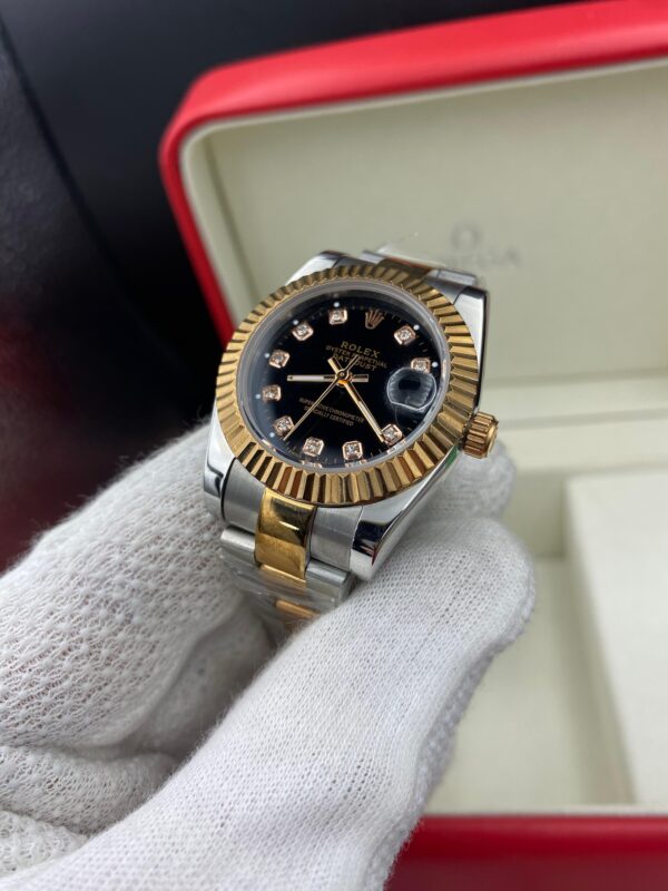 Rolex Date Just Black Dial 31 mm