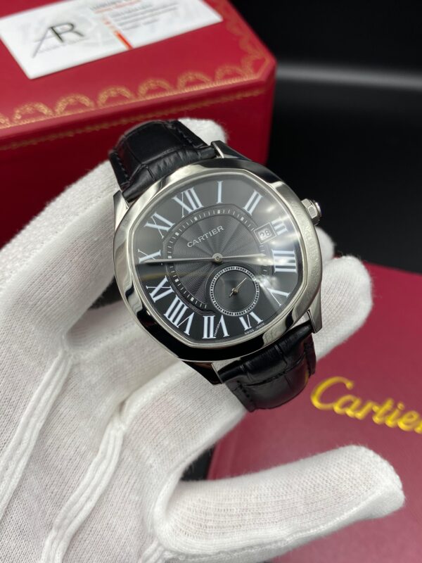 Cartier Drive Leather Straps Black Dial 41 mm