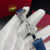 Cartier Drive Leather Straps Bleu Dial 41 mm