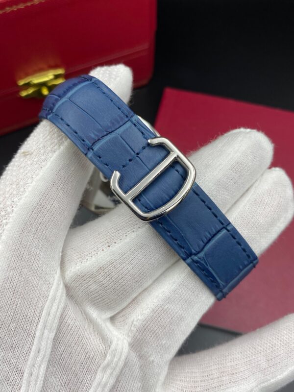 Cartier Drive Leather Straps Bleu Dial 41 mm