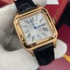 Cartier Santos Dumont Leather Straps White Dial 38 mm
