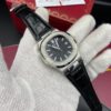 Patek Philippe Nautilus Black Dial Leather Straps 41 mm