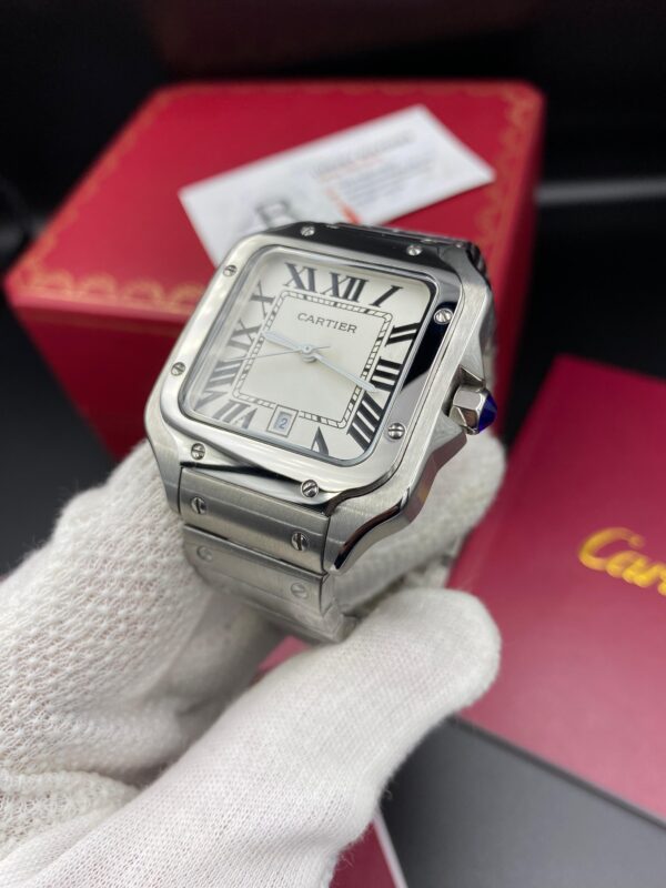 Cartier Santos White Dial
