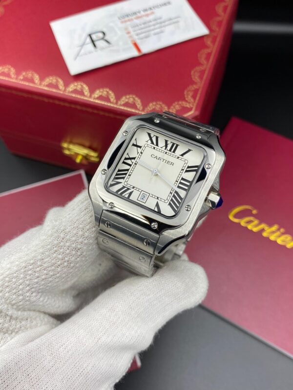 Cartier Santos White Dial