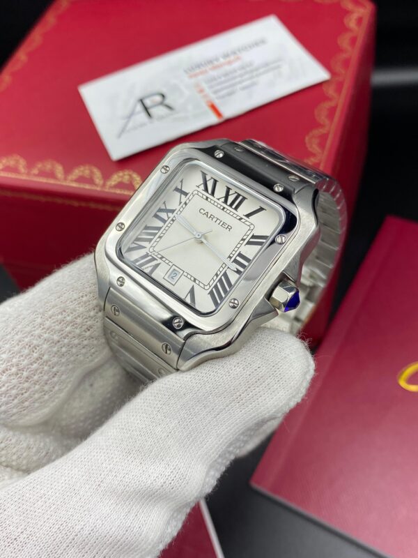 Cartier Santos White Dial