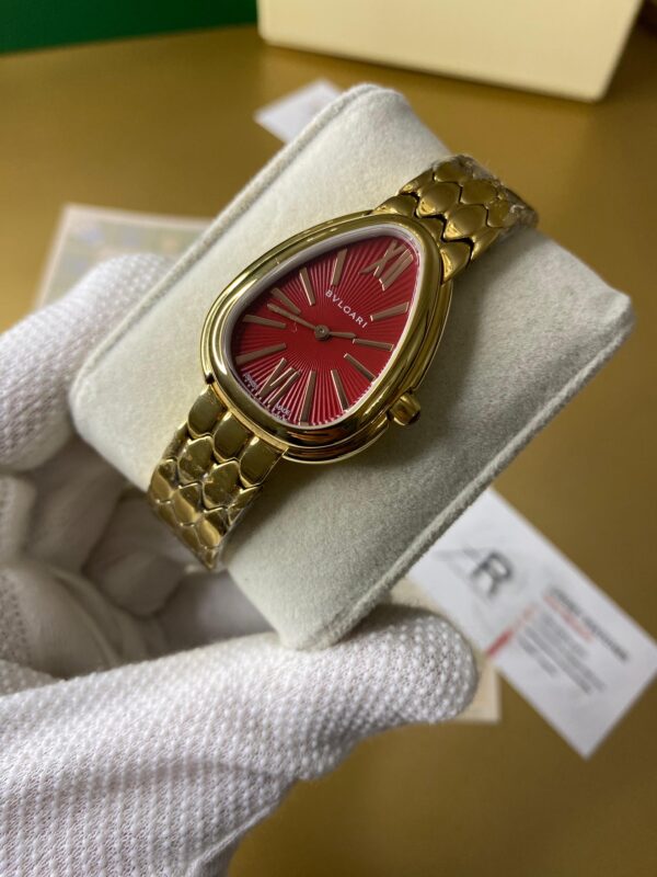 Bvlgari Serpenti Red Dial 33 mm