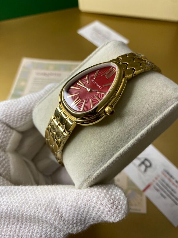 Bvlgari Serpenti Red Dial 33 mm