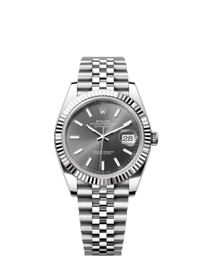 Rolex Date Just Grey Dial 41 mm