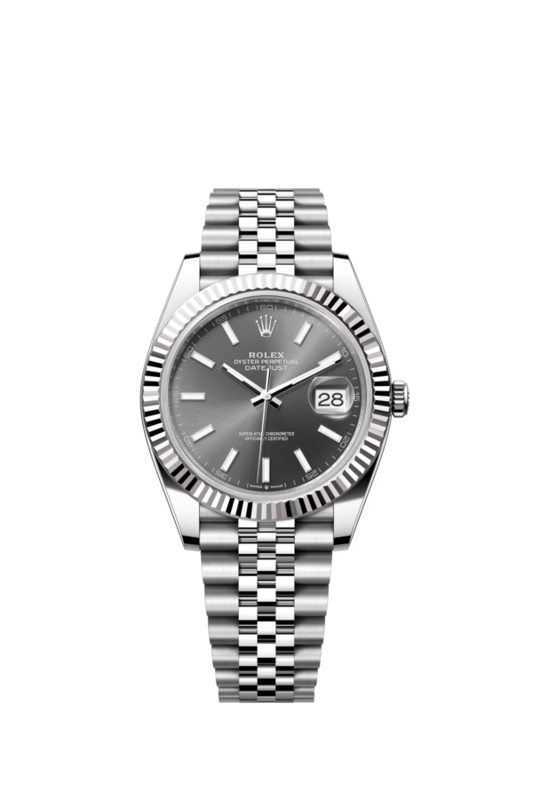 Rolex Date Just Grey Dial 41 mm