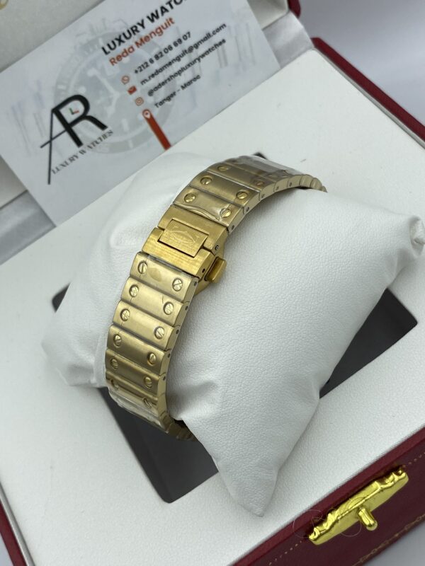 Cartier Santos Gold White Dial
