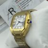 Cartier Santos Gold White Dial