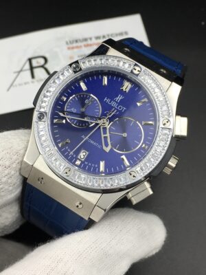 Hublot Classic Fusion Chronographe Diamonds Bleu Dial 42mm