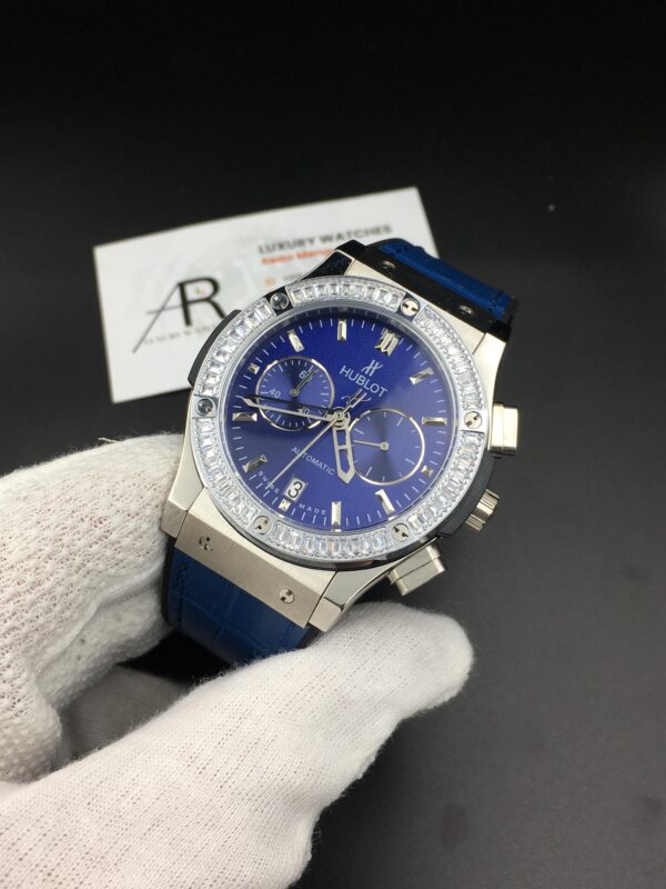 Hublot Classic Fusion Chronographe Diamonds Bleu Dial 42mm