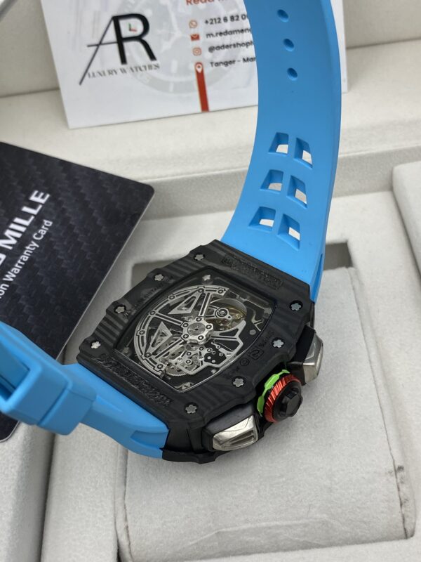 Richard Mile 65-01 Full Black Bleu Straps