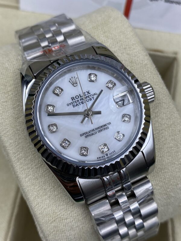 Rolex Date Just White Dial 31 mm