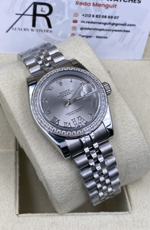 Rolex Date Just Grey Dial 31 mm